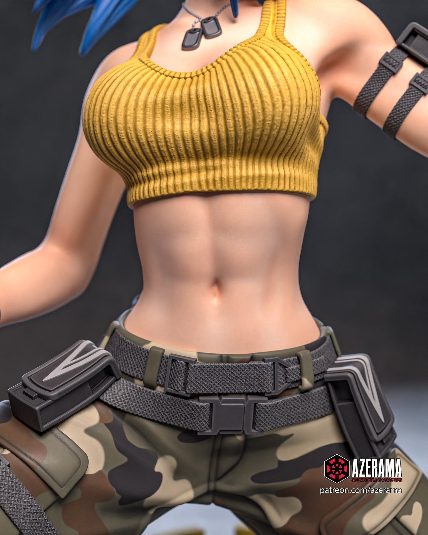 Leona KOF - Unassembled and Unpainted Garage Kit - Model Designed by Azerama