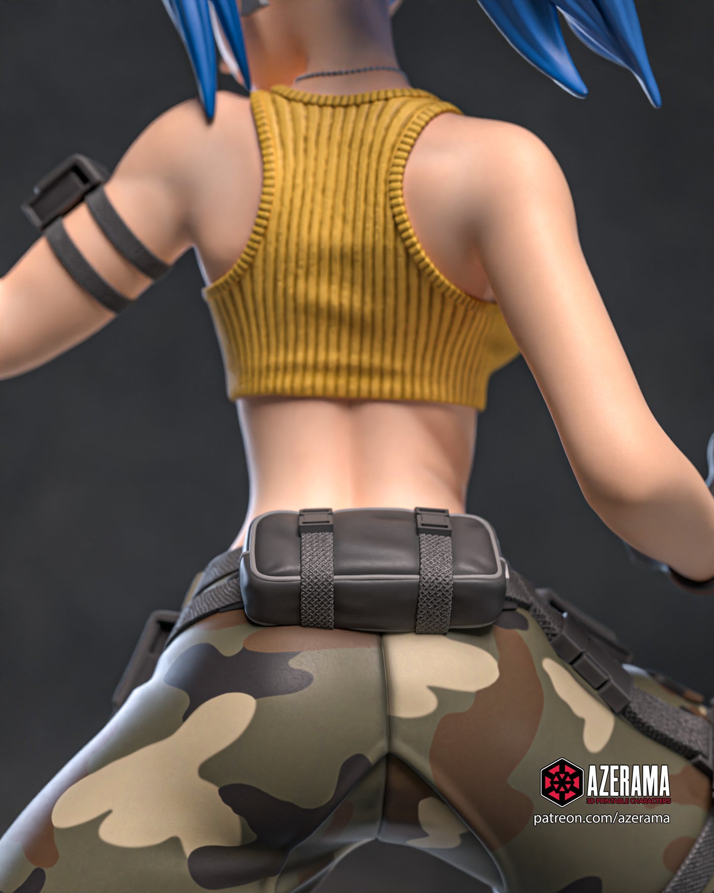 Leona KOF - Unassembled and Unpainted Garage Kit - Model Designed by Azerama