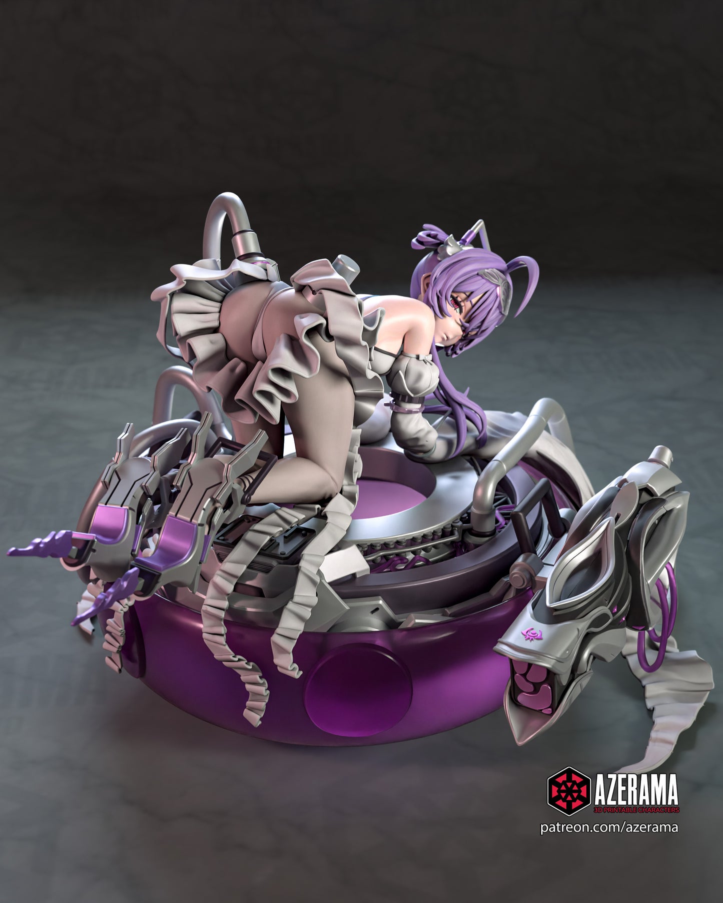 Liberalio - Unassembled and Unpainted Garage Kit - Model Designed by Azerama