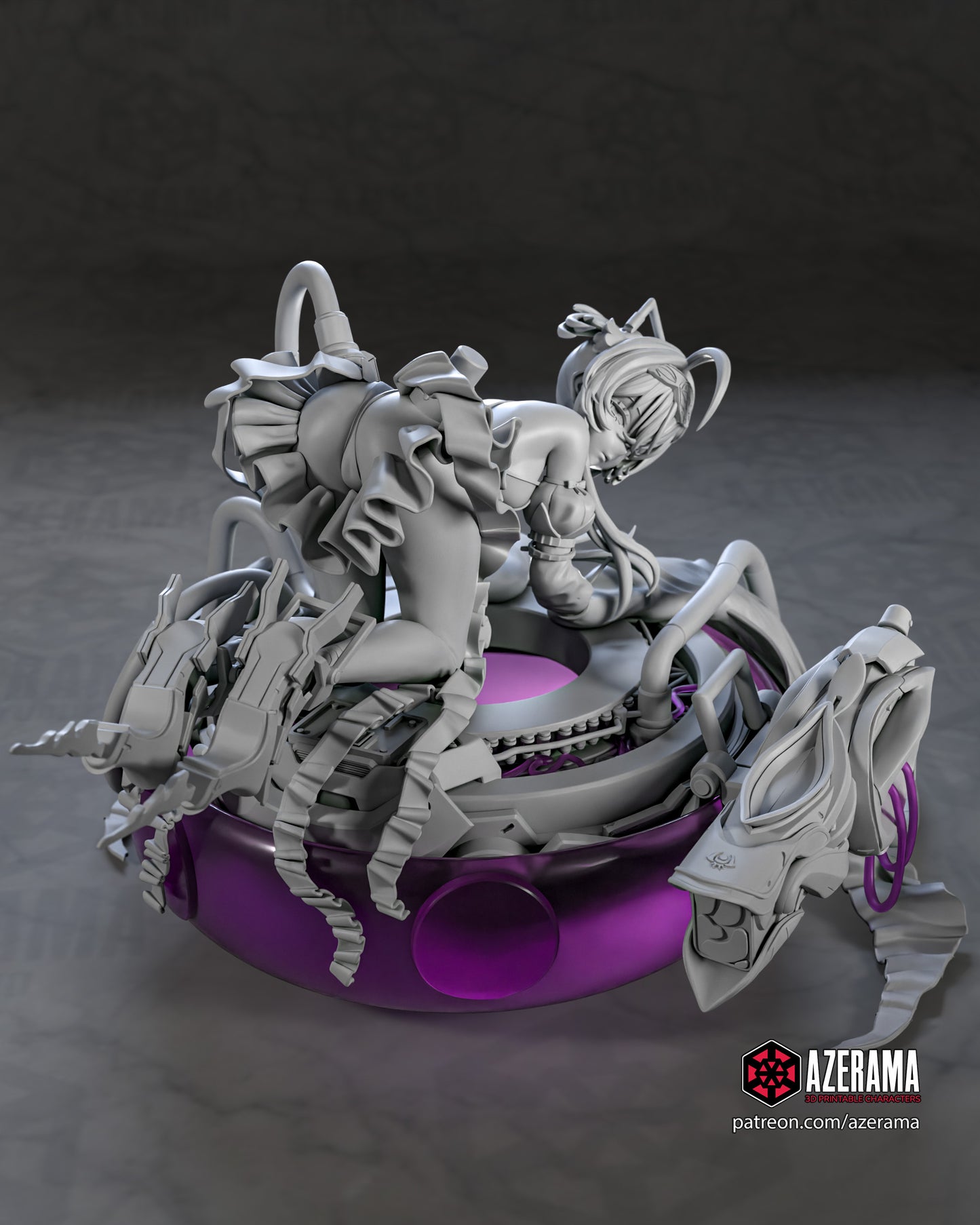 Liberalio - Unassembled and Unpainted Garage Kit - Model Designed by Azerama