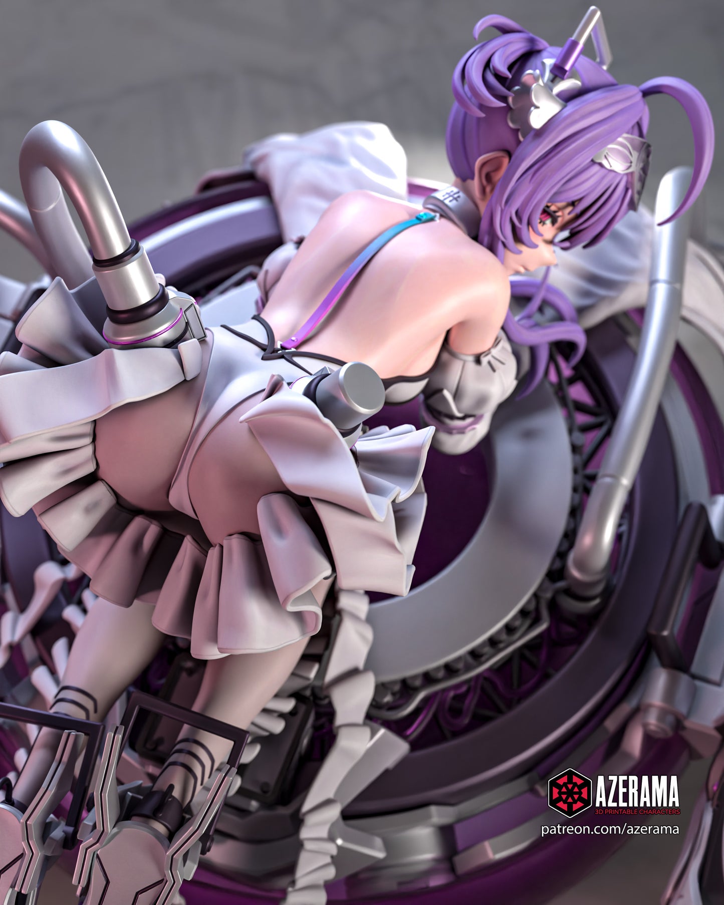 Liberalio - Unassembled and Unpainted Garage Kit - Model Designed by Azerama