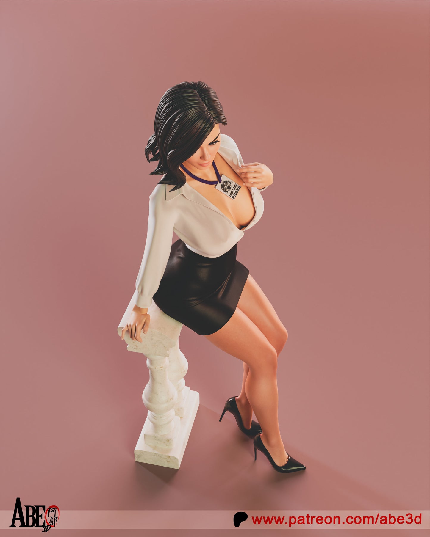 Lois Lane - Unassembled and Unpainted Garage Kit - Model Designed by Abe3d