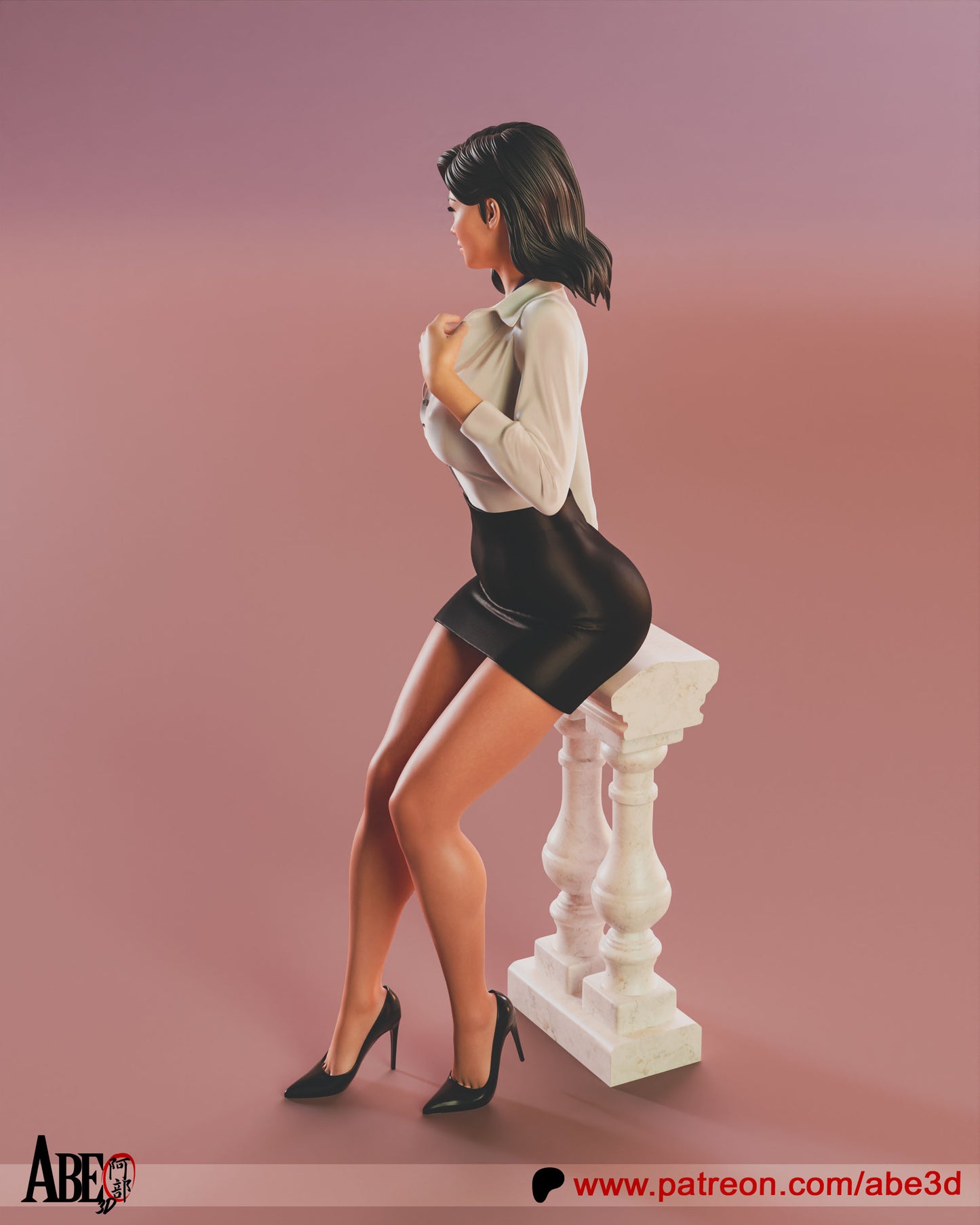 Lois Lane - Unassembled and Unpainted Garage Kit - Model Designed by Abe3d