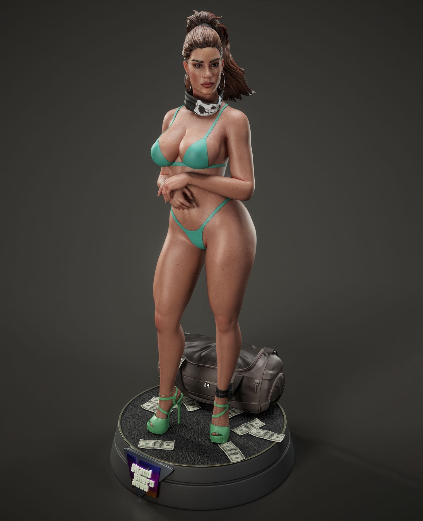 Lucia - Unassembled and Unpainted Garage Kit - Model Designed by Abe3D/Dellas
