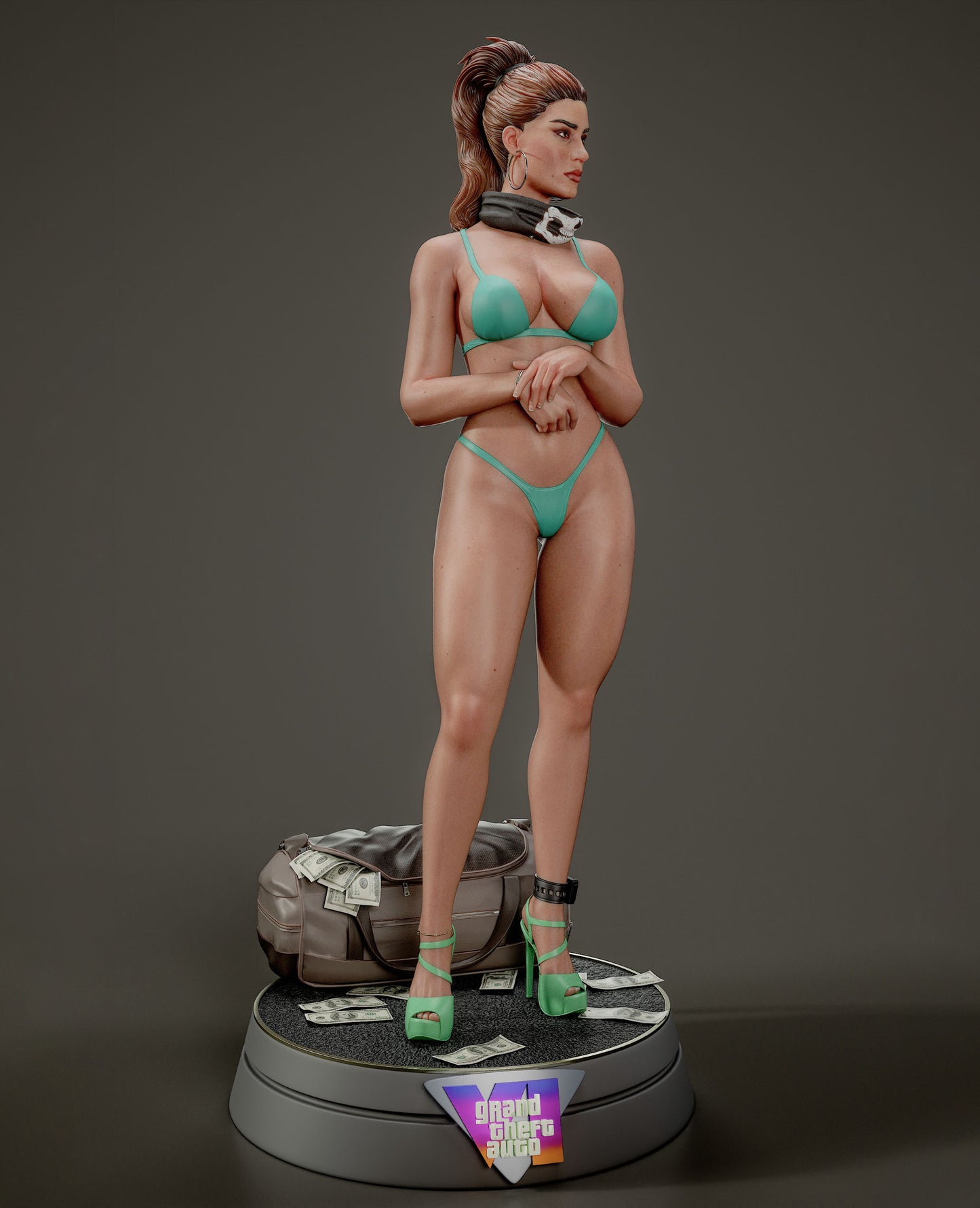 Lucia - Unassembled and Unpainted Garage Kit - Model Designed by Abe3D/Dellas