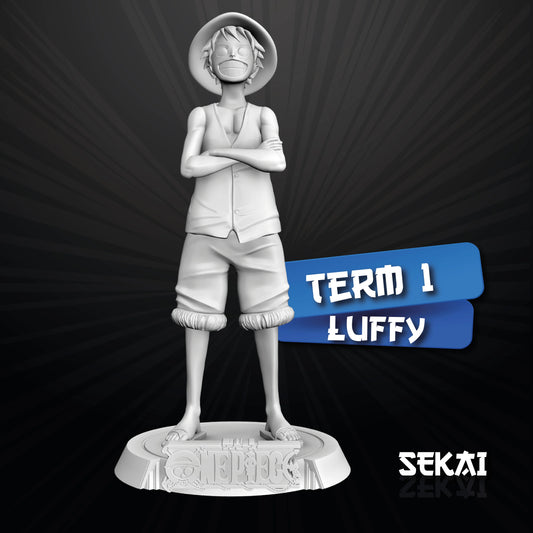 Luffy - Unassembled and Unpainted Garage Kit - Model Designed by Sekai3D