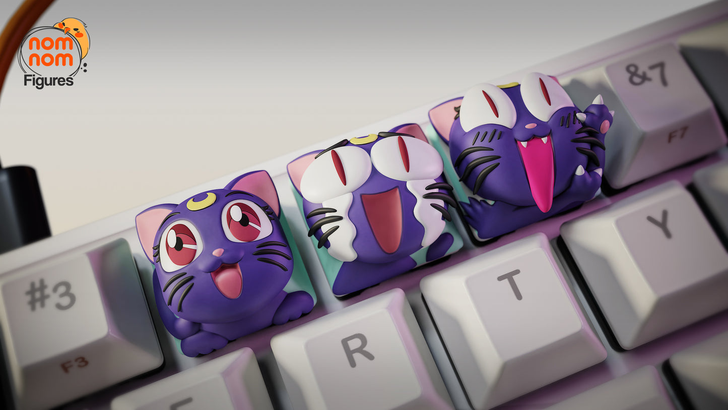 Luna KeyCaps - UNPAINTED - Model Designed by NomNom Figures