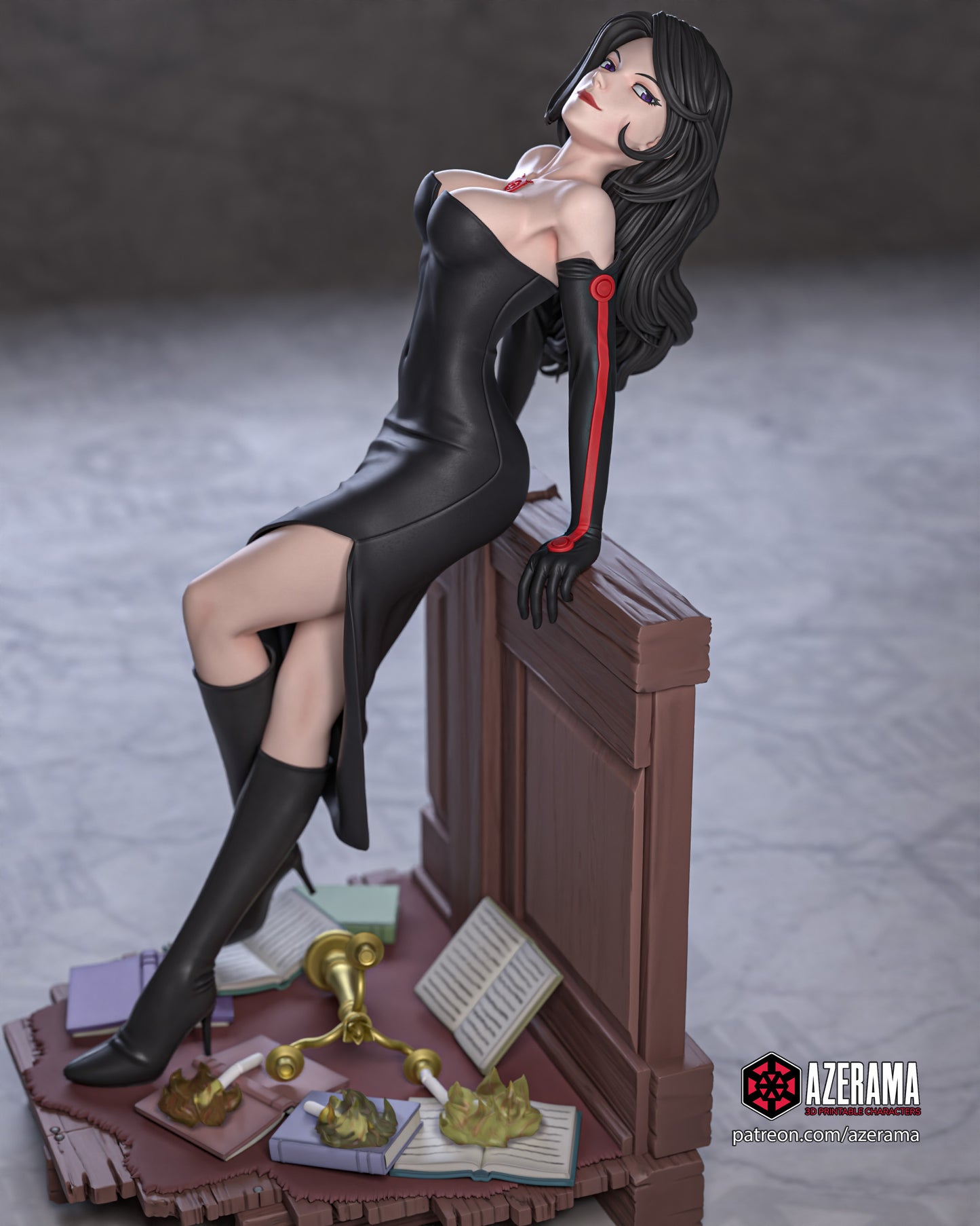 Lust - Unassembled and Unpainted Garage Kit - Model Designed by Azerama