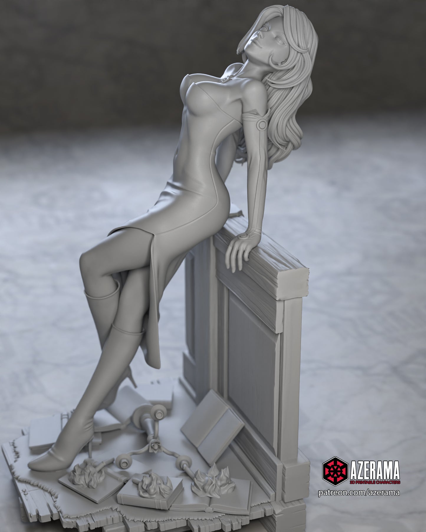 Lust - Unassembled and Unpainted Garage Kit - Model Designed by Azerama