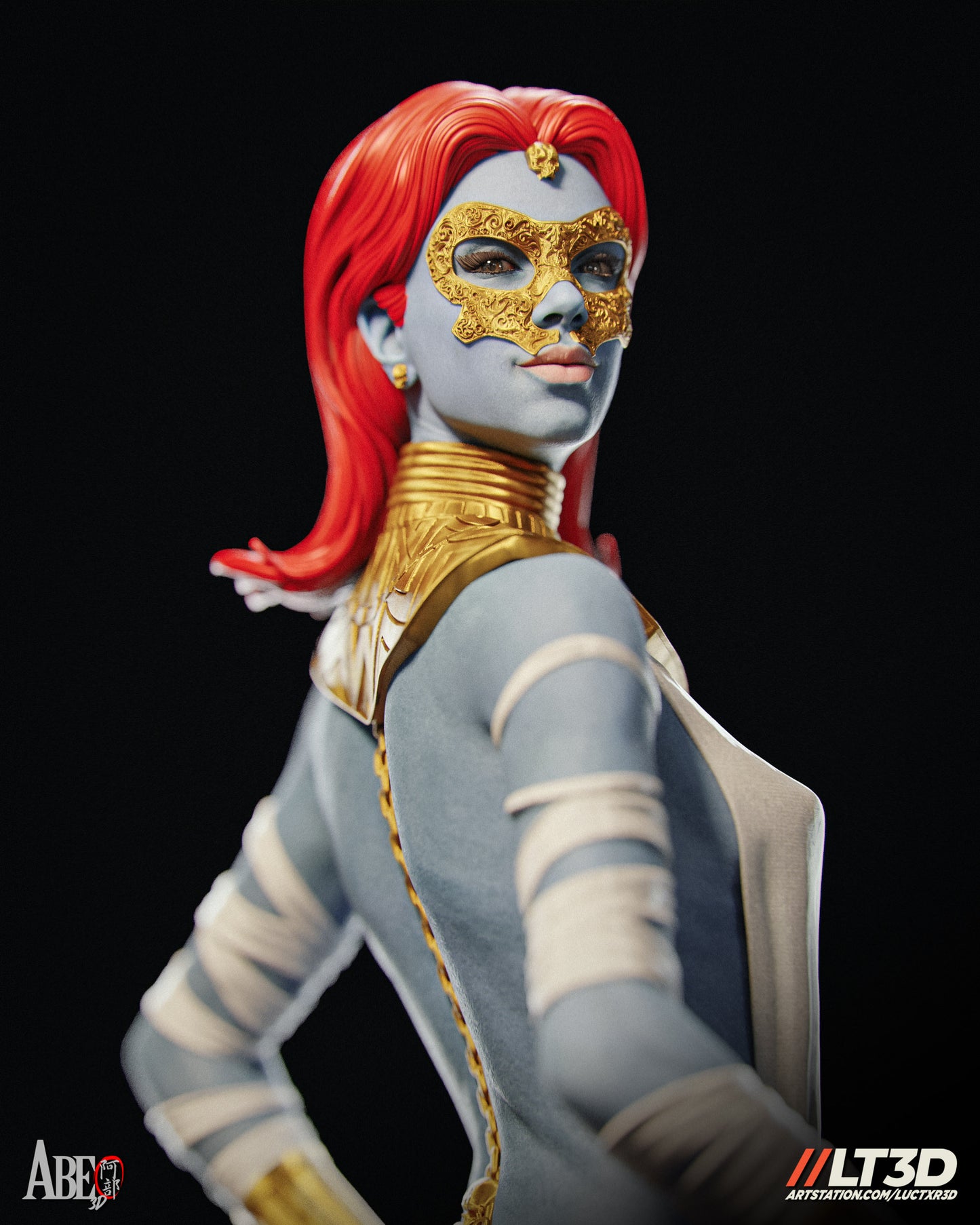 Hellfire Gala Mystique - Unassembled and Unpainted Garage Kit - Model Designed by Abe3d/LT3D