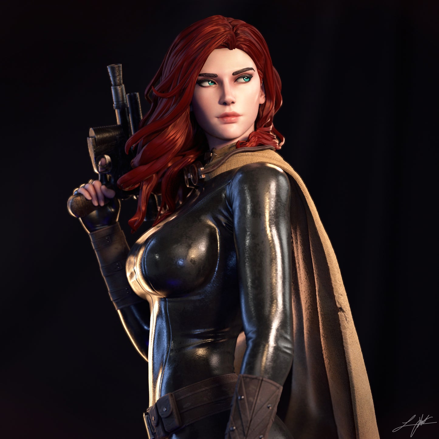 Mara Jade - Unassembled and Unpainted Garage Kit- Model Designed by Abe3d/Ramses