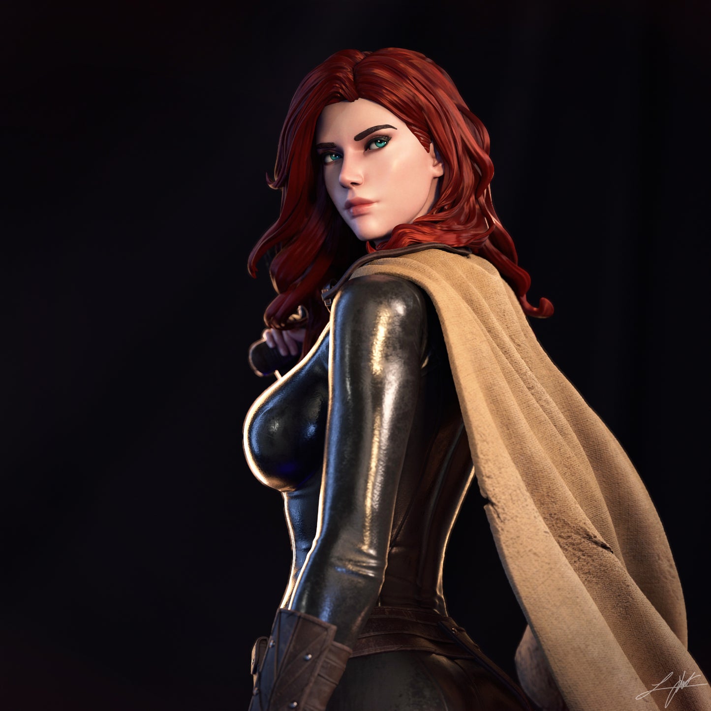 Mara Jade - Unassembled and Unpainted Garage Kit- Model Designed by Abe3d/Ramses