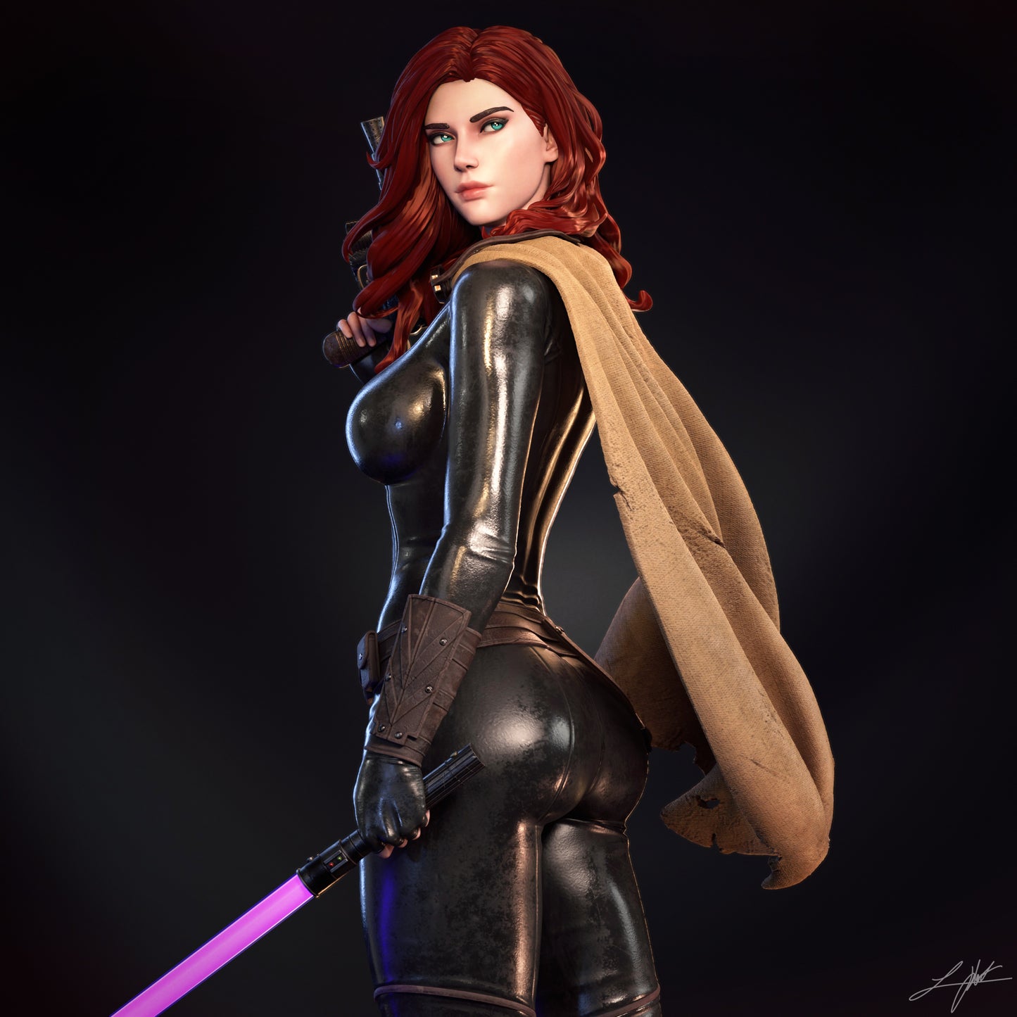 Mara Jade - Unassembled and Unpainted Garage Kit- Model Designed by Abe3d/Ramses
