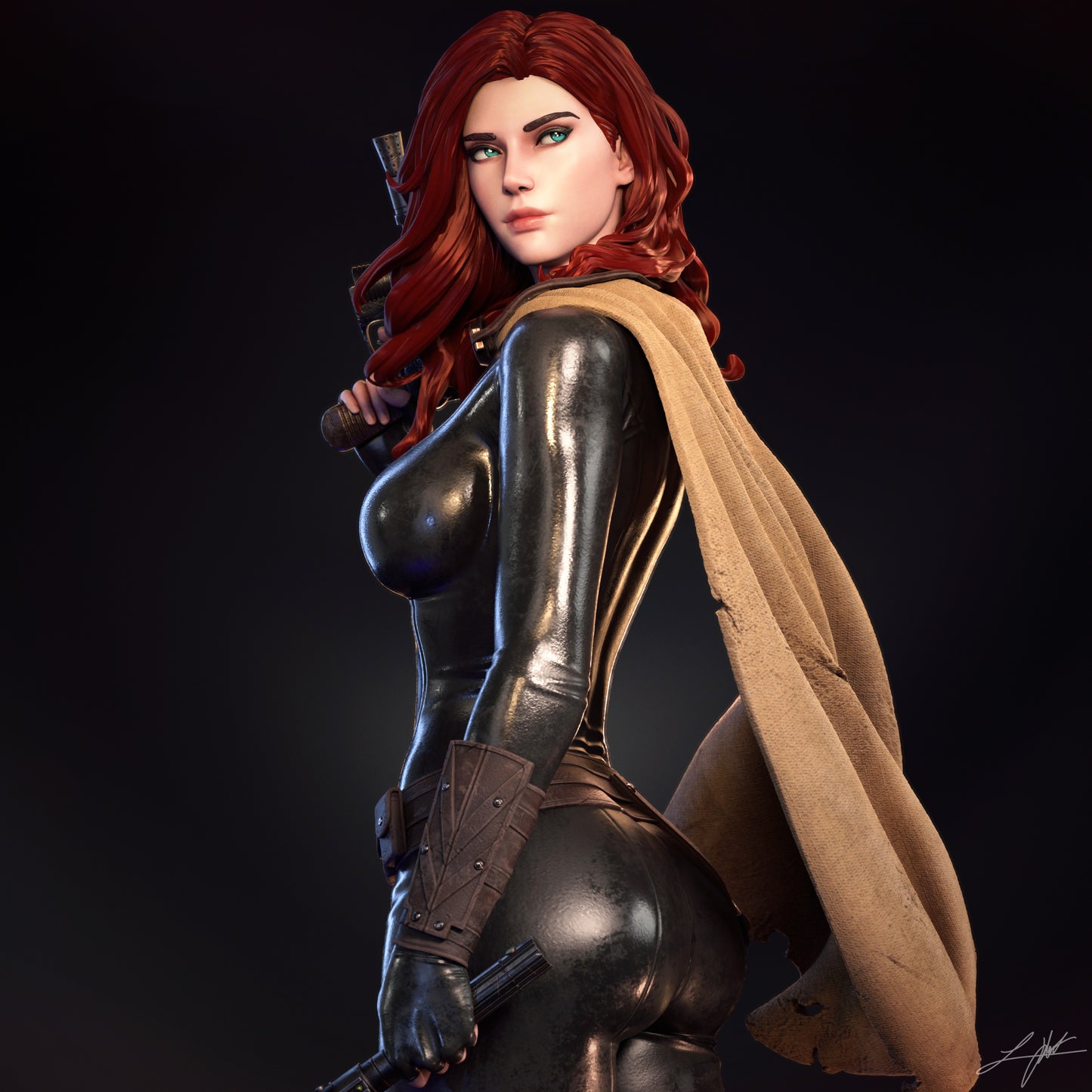 Mara Jade - Unassembled and Unpainted Garage Kit- Model Designed by Abe3d/Ramses