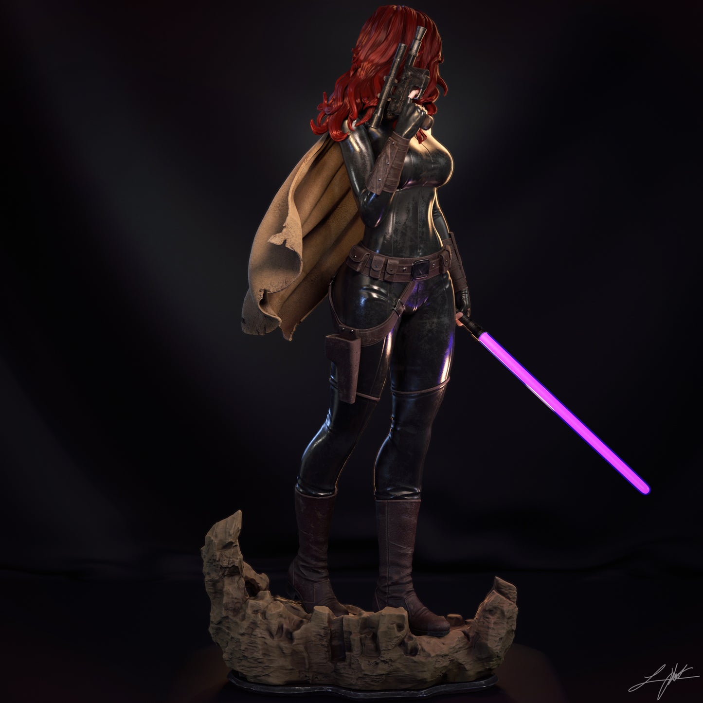 Mara Jade - Unassembled and Unpainted Garage Kit- Model Designed by Abe3d/Ramses