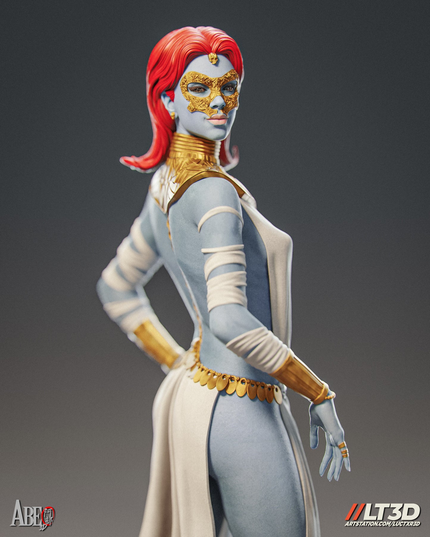 Hellfire Gala Mystique - Unassembled and Unpainted Garage Kit - Model Designed by Abe3d/LT3D