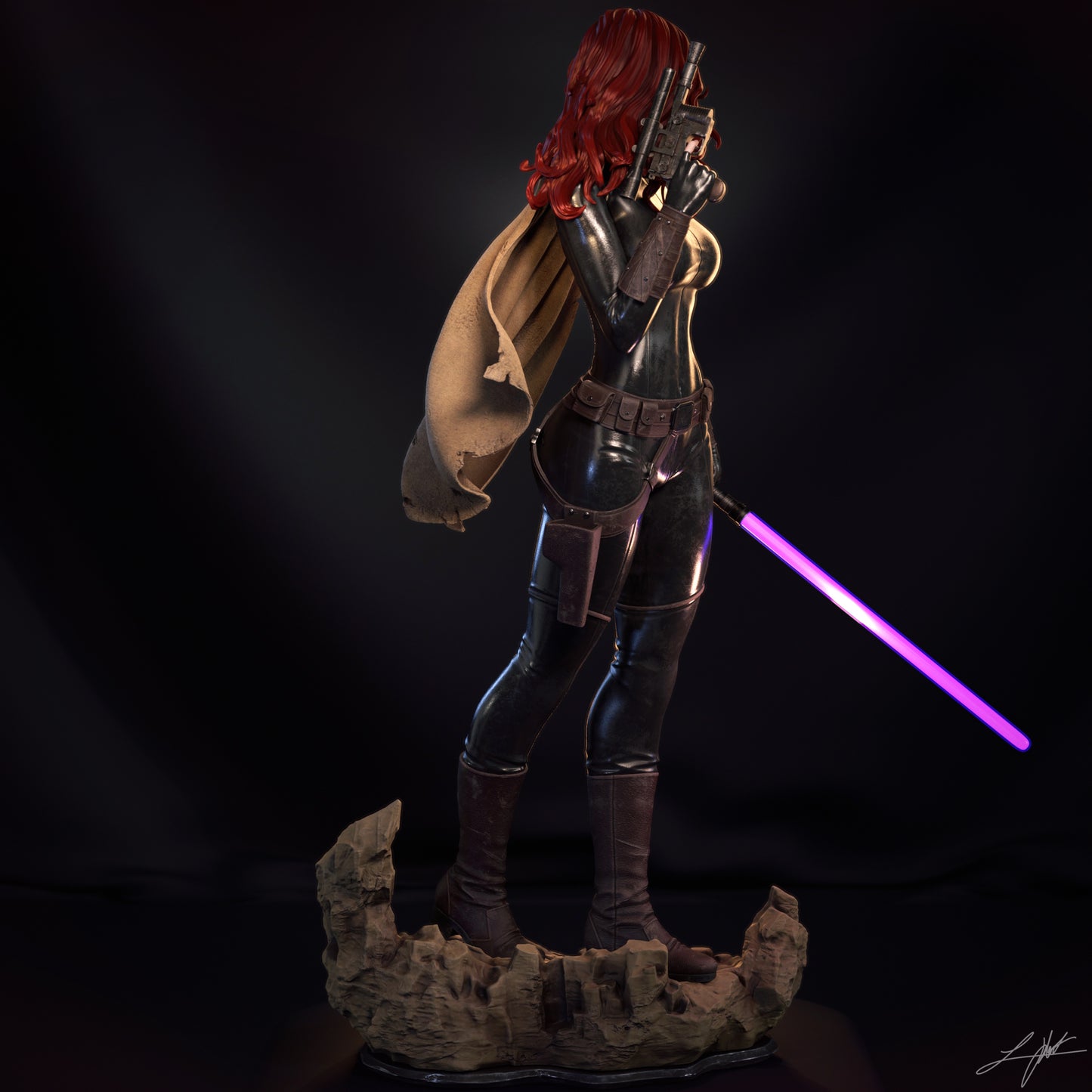 Mara Jade - Unassembled and Unpainted Garage Kit- Model Designed by Abe3d/Ramses