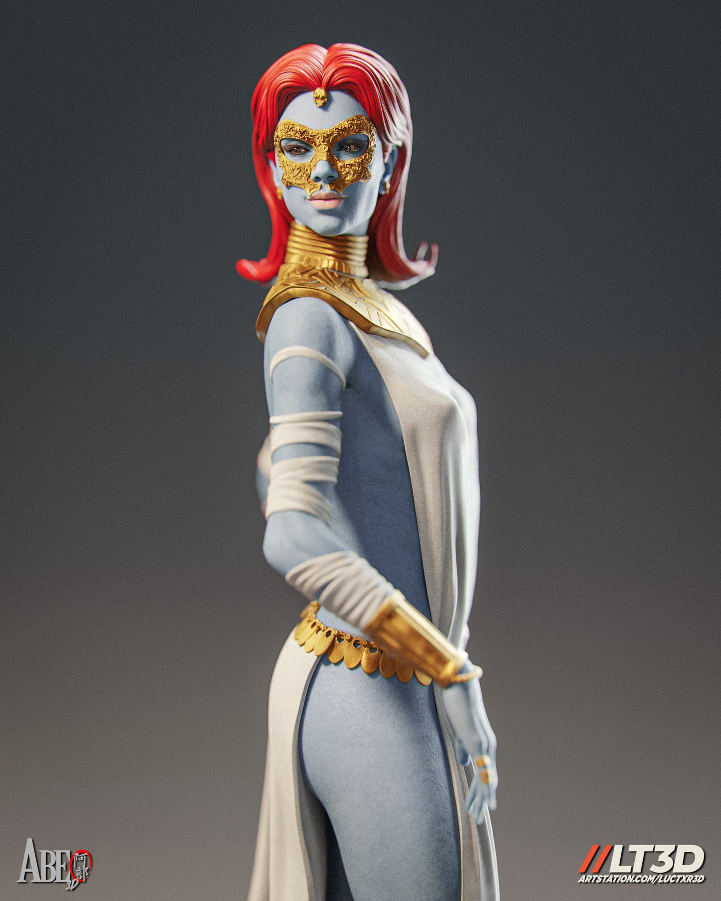 Hellfire Gala Mystique - Unassembled and Unpainted Garage Kit - Model Designed by Abe3d/LT3D