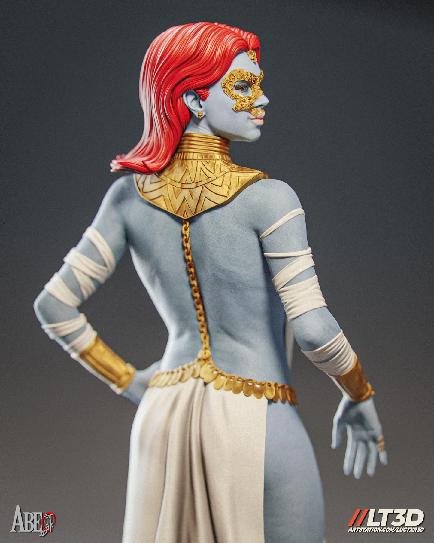 Hellfire Gala Mystique - Unassembled and Unpainted Garage Kit - Model Designed by Abe3d/LT3D
