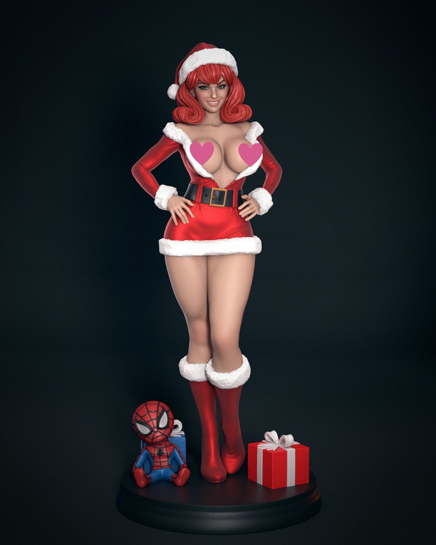 MJ Ms Claus NSFW - Unassembled and Unpainted Garage Kit - Model Designed by Abe3d/Jungles