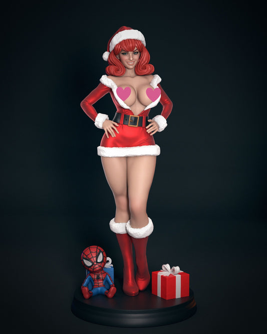 MJ Ms Claus NSFW - Unassembled and Unpainted Garage Kit - Model Designed by Abe3d/Jungles
