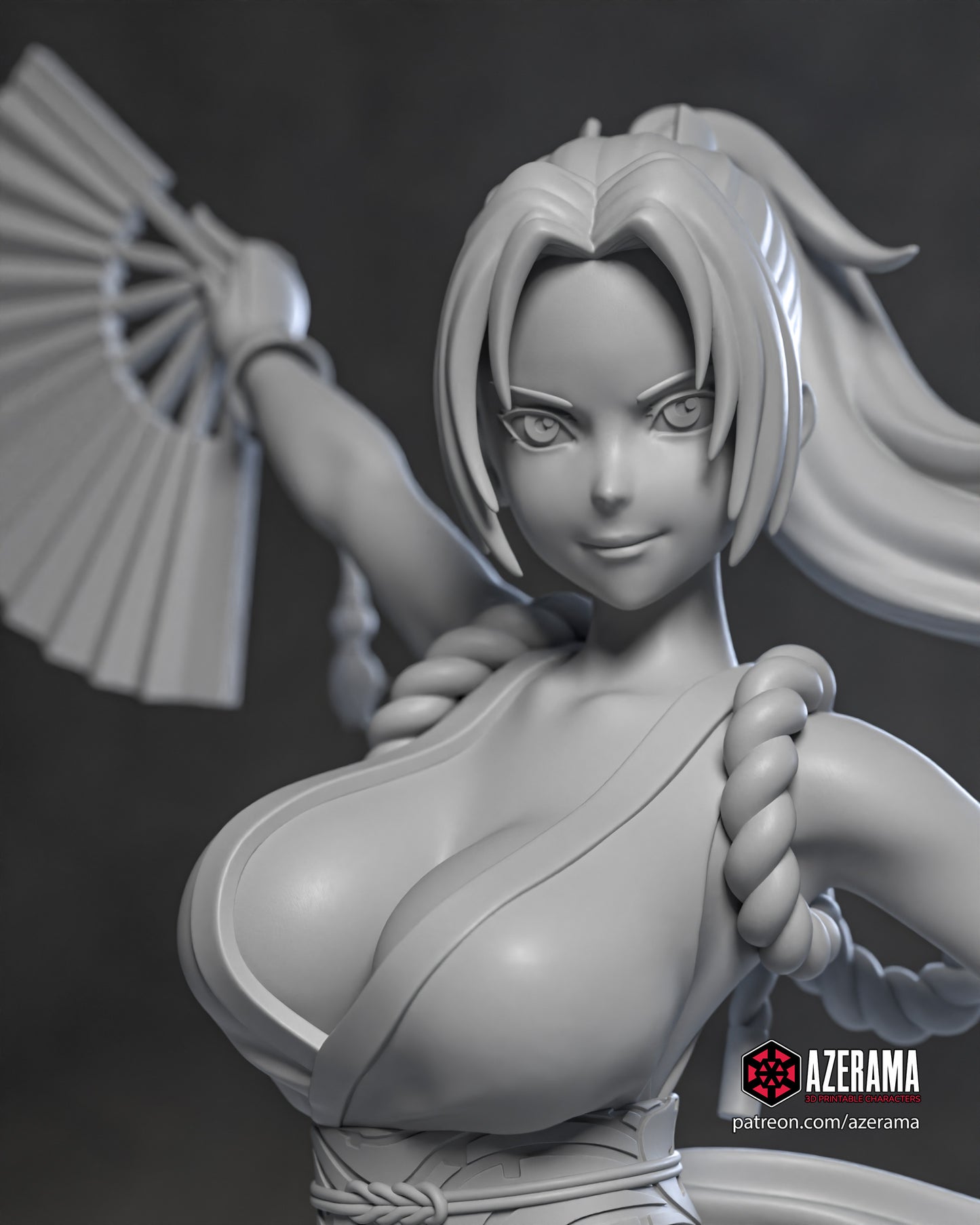 Mai Shiranui - Unassembled and Unpainted Garage Kit - Model Designed by Azerama