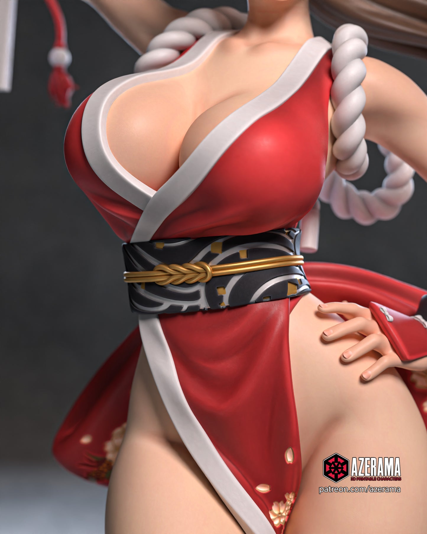 Mai Shiranui - Unassembled and Unpainted Garage Kit - Model Designed by Azerama