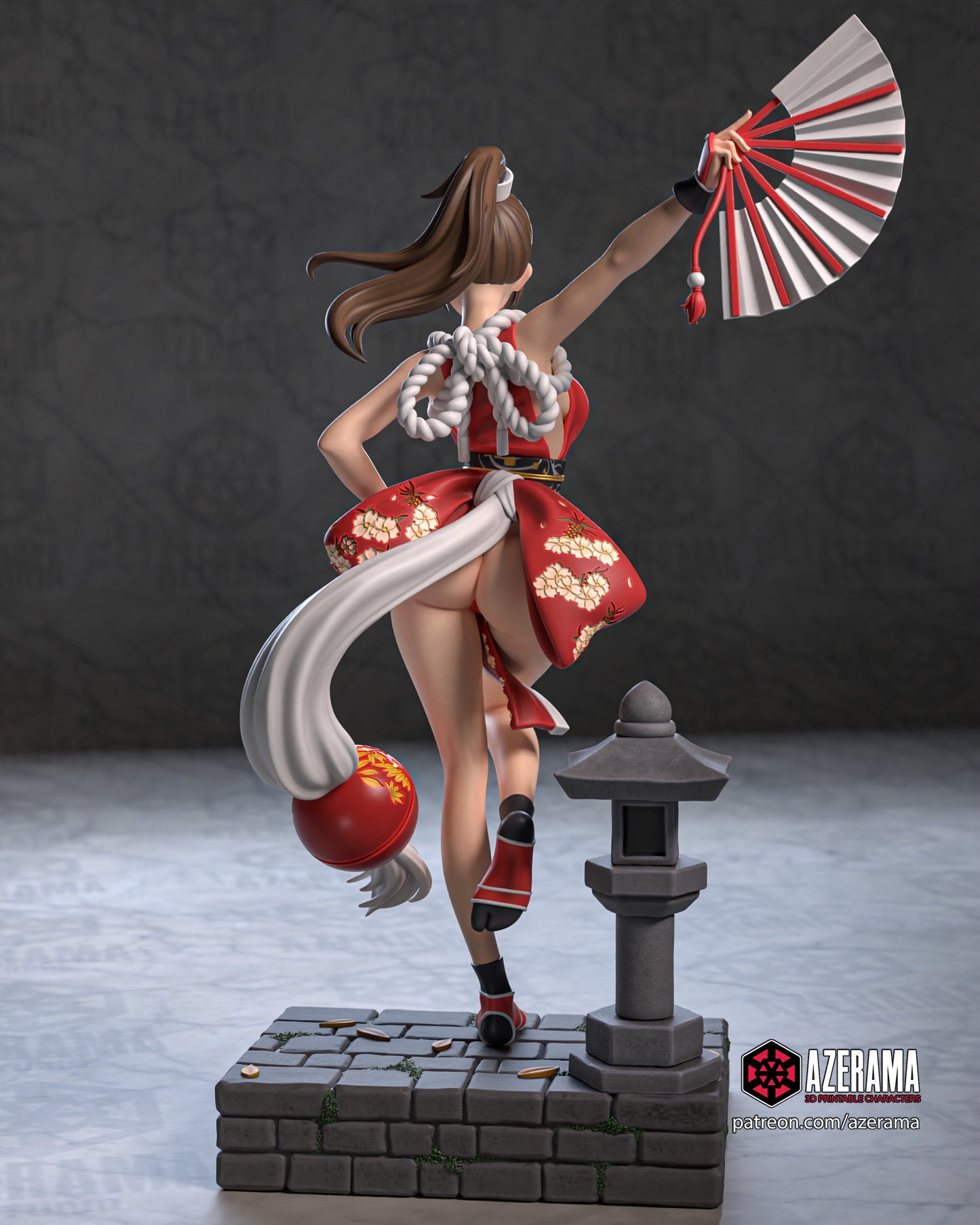 Mai Shiranui - Unassembled and Unpainted Garage Kit - Model Designed by Azerama