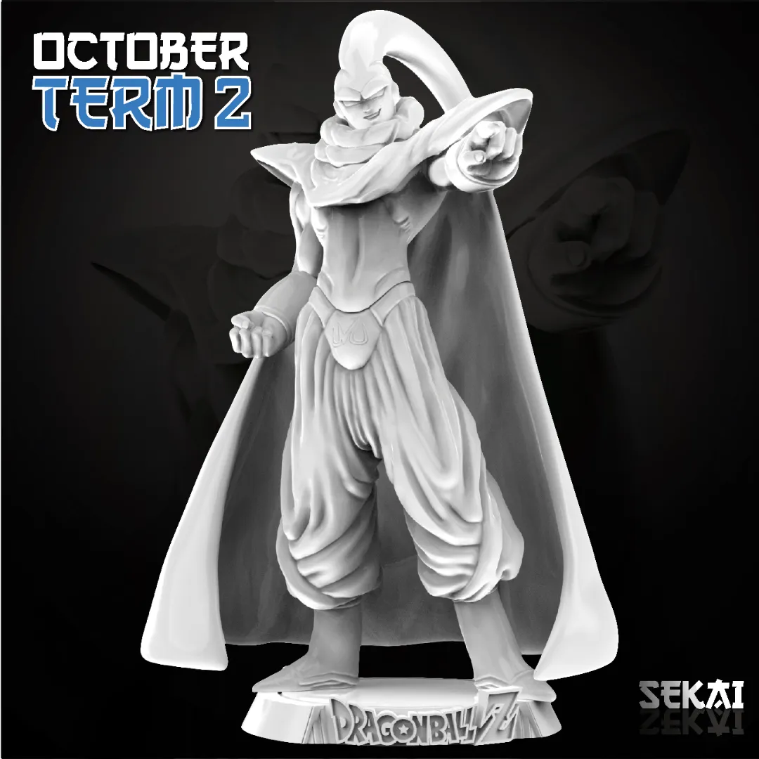 Super Buu (Piccolo Absorbed) - Unassembled and Unpainted Garage Kit - Model Designed by Sekai3D