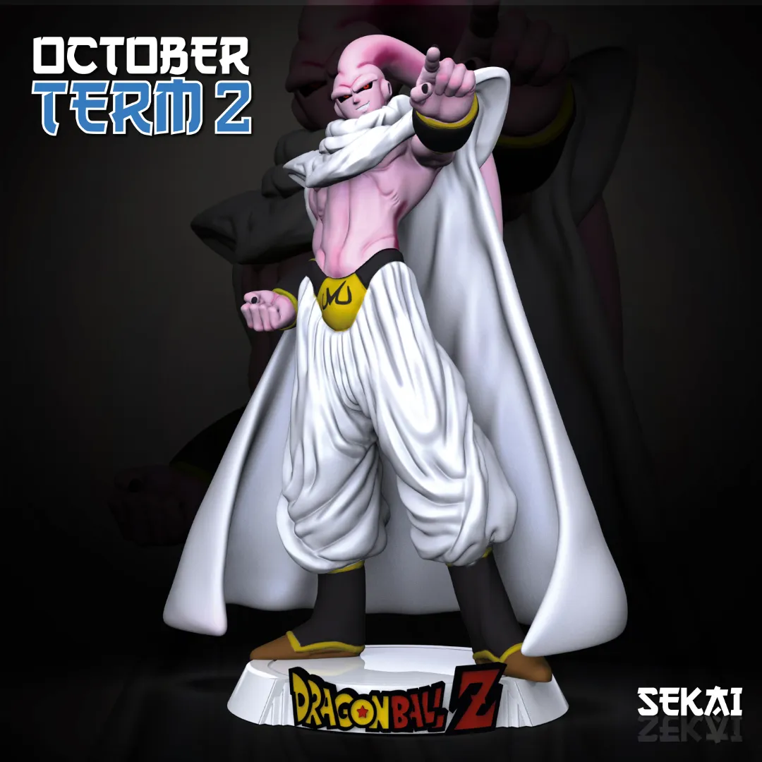 Super Buu (Piccolo Absorbed) - Unassembled and Unpainted Garage Kit - Model Designed by Sekai3D