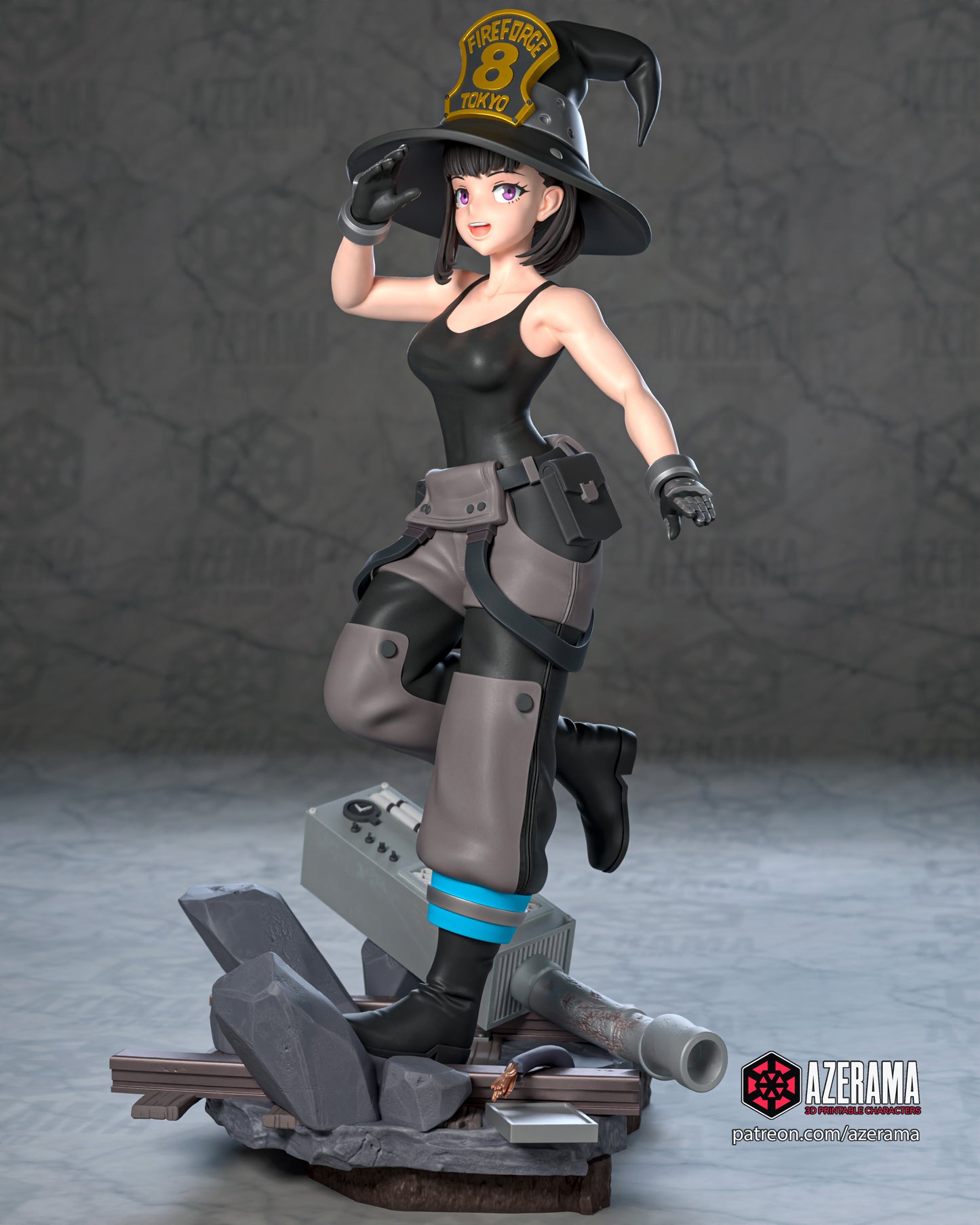 Maki - Unassembled and Unpainted Garage Kit - Model Designed by Azerama