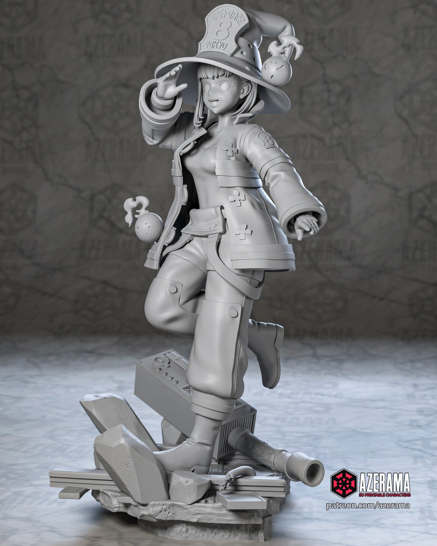 Maki - Unassembled and Unpainted Garage Kit - Model Designed by Azerama