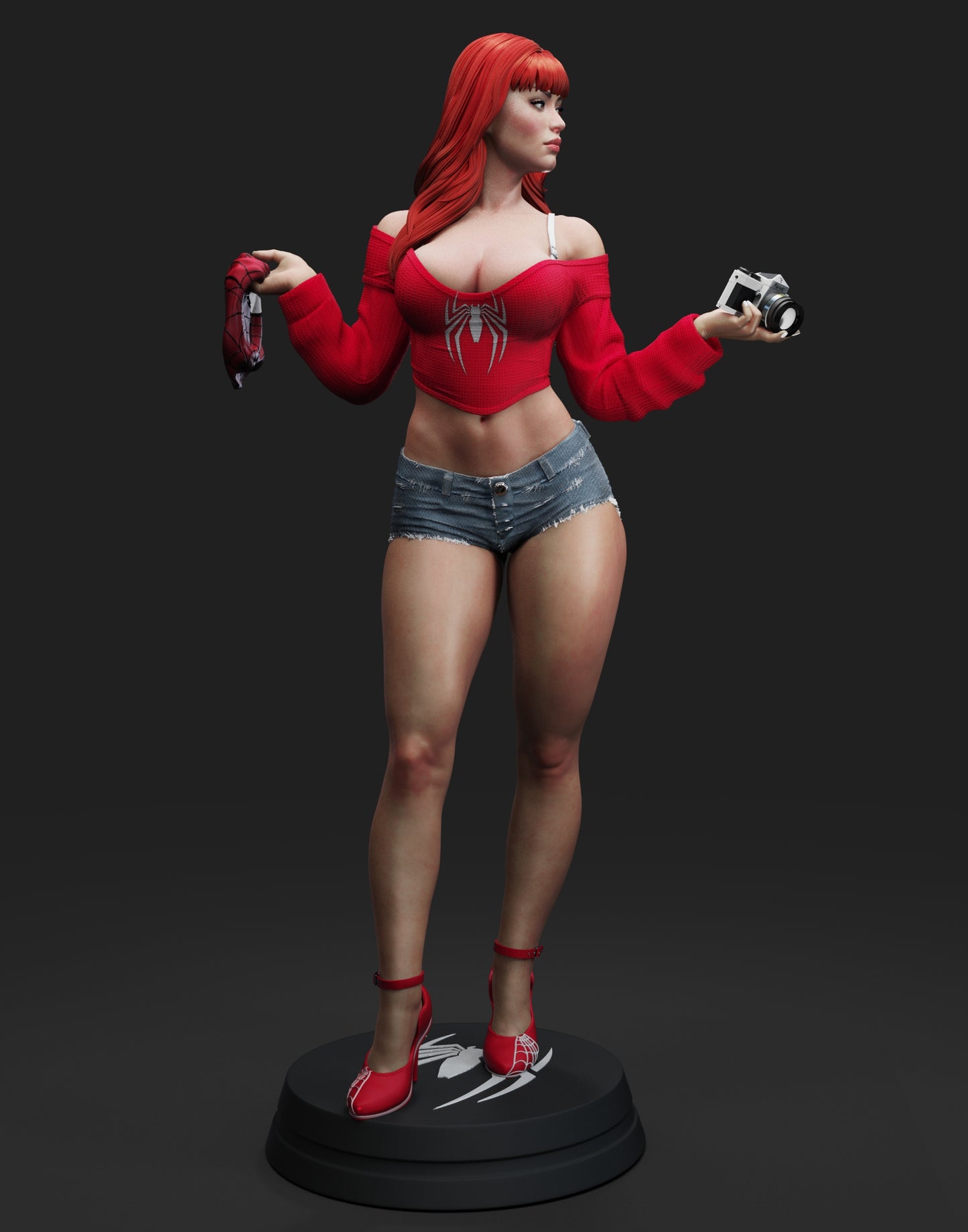Mary Jane (Version 2) - Unassembled and Unpainted Garage Kit - Model Designed by Abe3d and LT3D