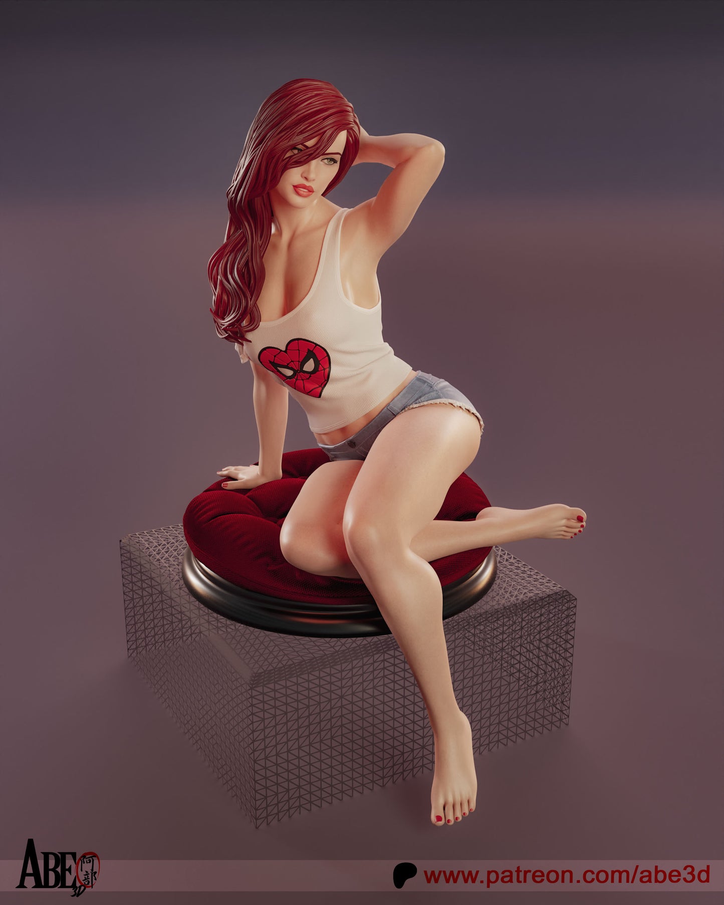Mary Jane (ALL VARIANT PARTS INCLUDED) - Unassembled and Unpainted Garage Kit - Model Designed by Abe3d