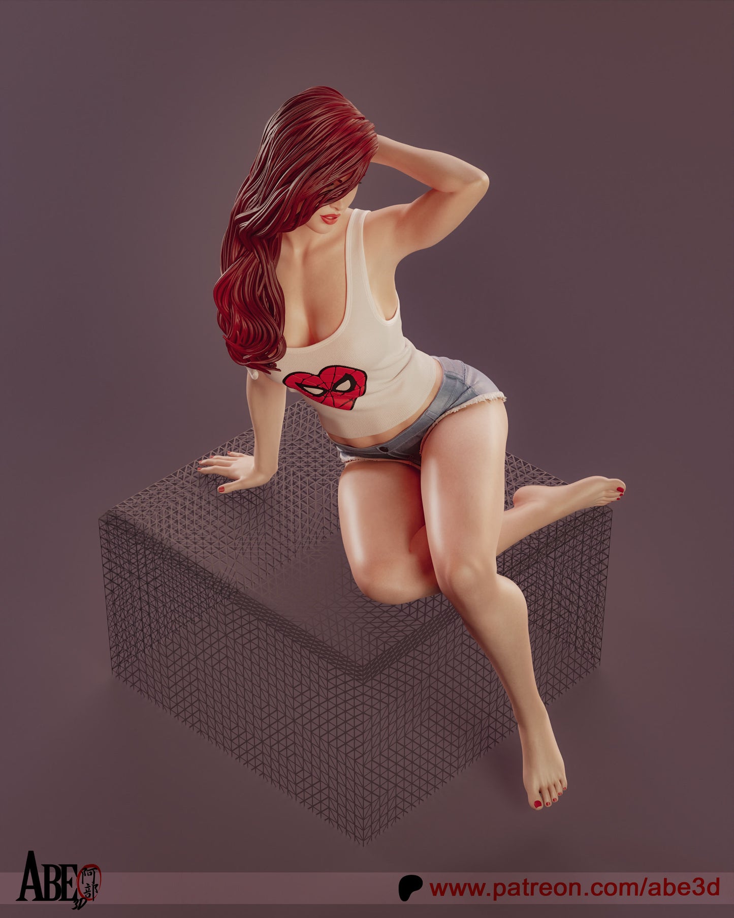 Mary Jane (ALL VARIANT PARTS INCLUDED) - Unassembled and Unpainted Garage Kit - Model Designed by Abe3d