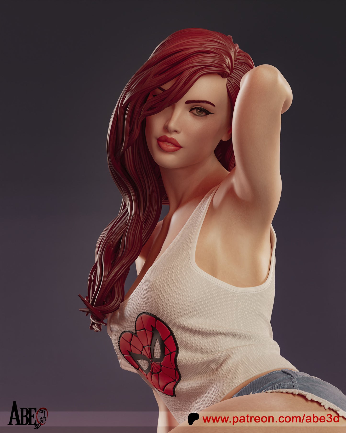 Mary Jane (ALL VARIANT PARTS INCLUDED) - Unassembled and Unpainted Garage Kit - Model Designed by Abe3d
