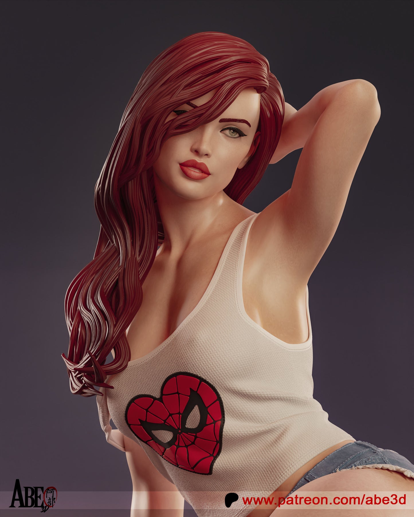 Mary Jane (ALL VARIANT PARTS INCLUDED) - Unassembled and Unpainted Garage Kit - Model Designed by Abe3d