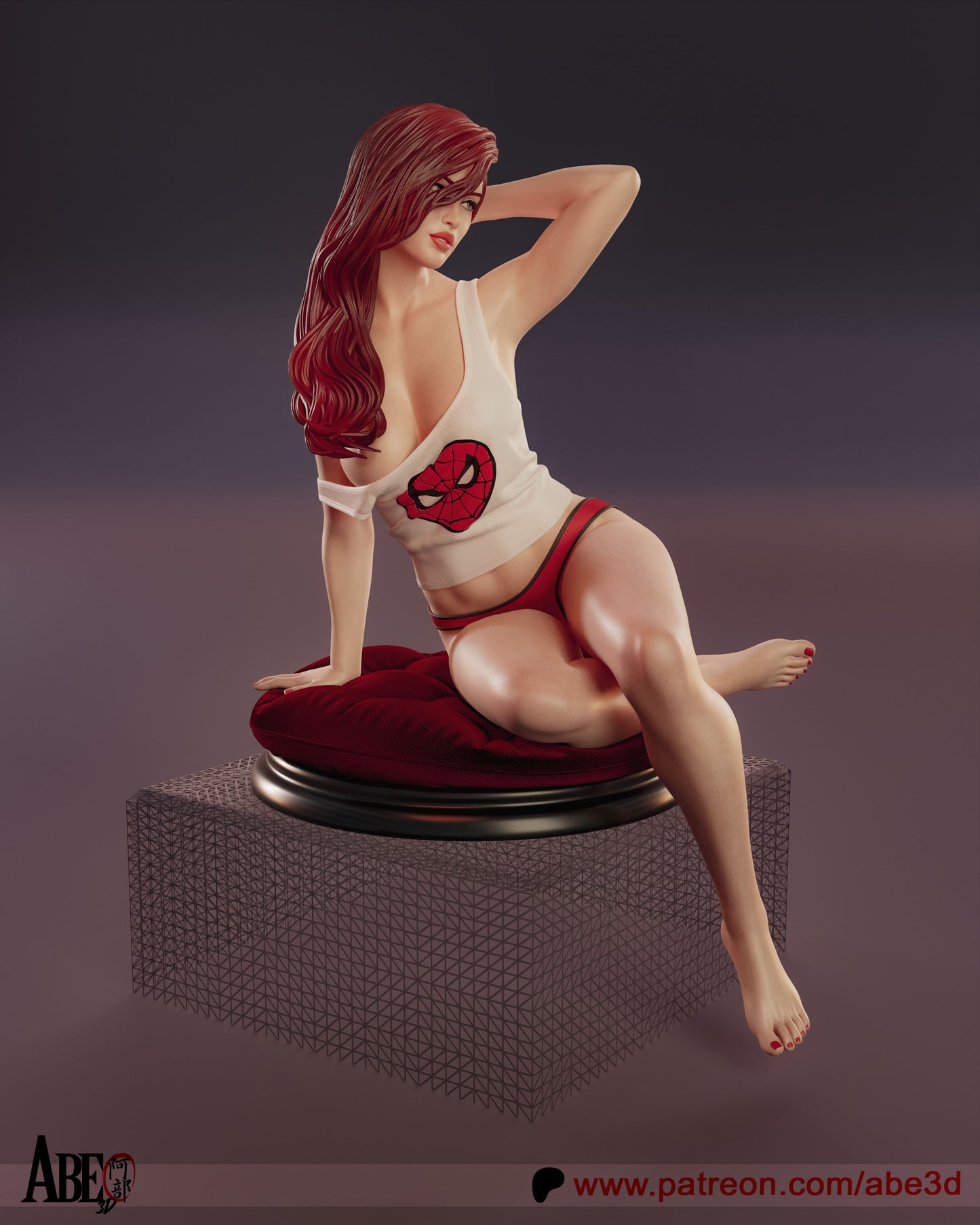 Mary Jane (ALL VARIANT PARTS INCLUDED) - Unassembled and Unpainted Garage Kit - Model Designed by Abe3d