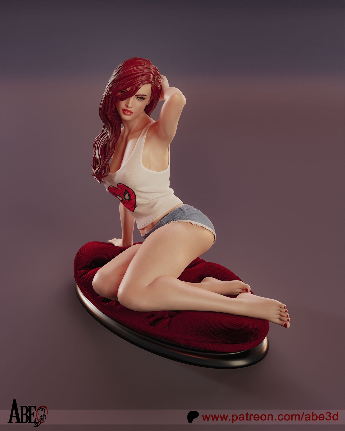 Mary Jane (ALL VARIANT PARTS INCLUDED) - Unassembled and Unpainted Garage Kit - Model Designed by Abe3d
