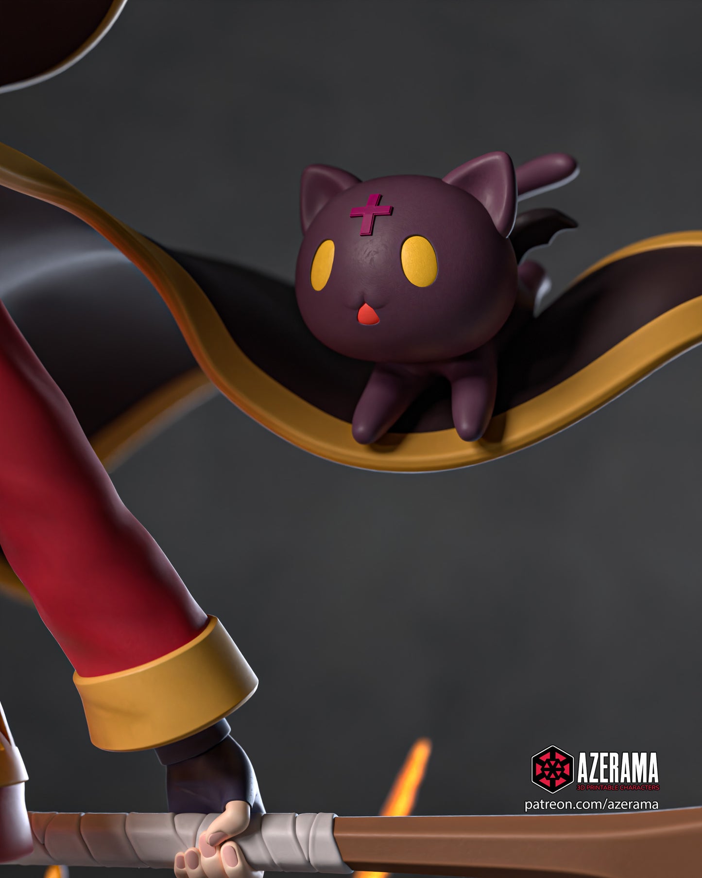 Megumin - Unassembled and Unpainted Garage Kit - Model Designed by Azerama