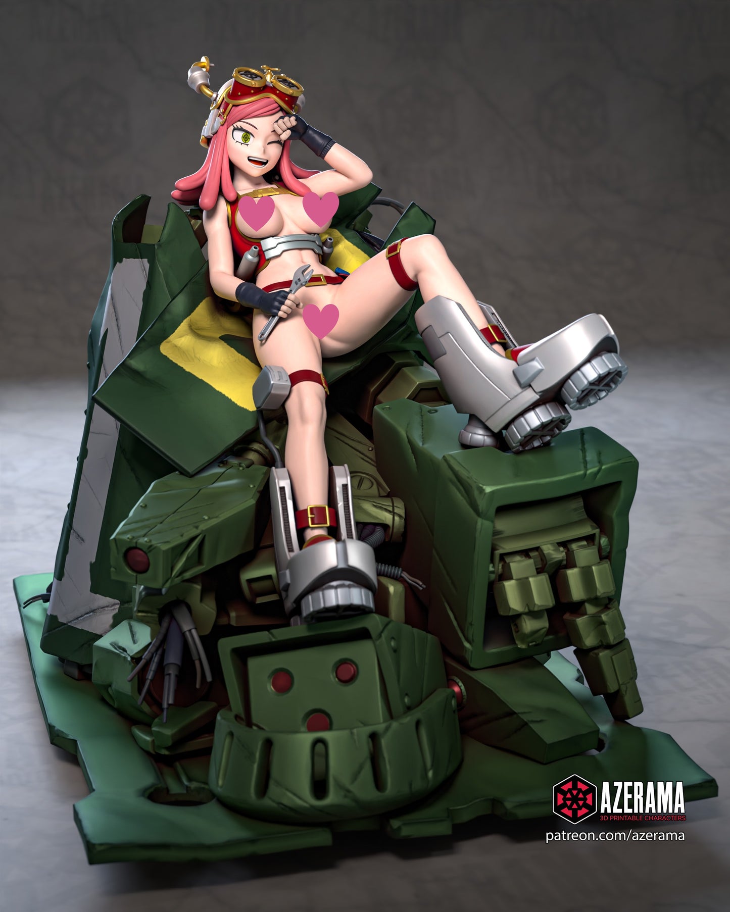 Mei Hatsume - Unassembled and Unpainted Garage Kit - Model Designed by Azerama