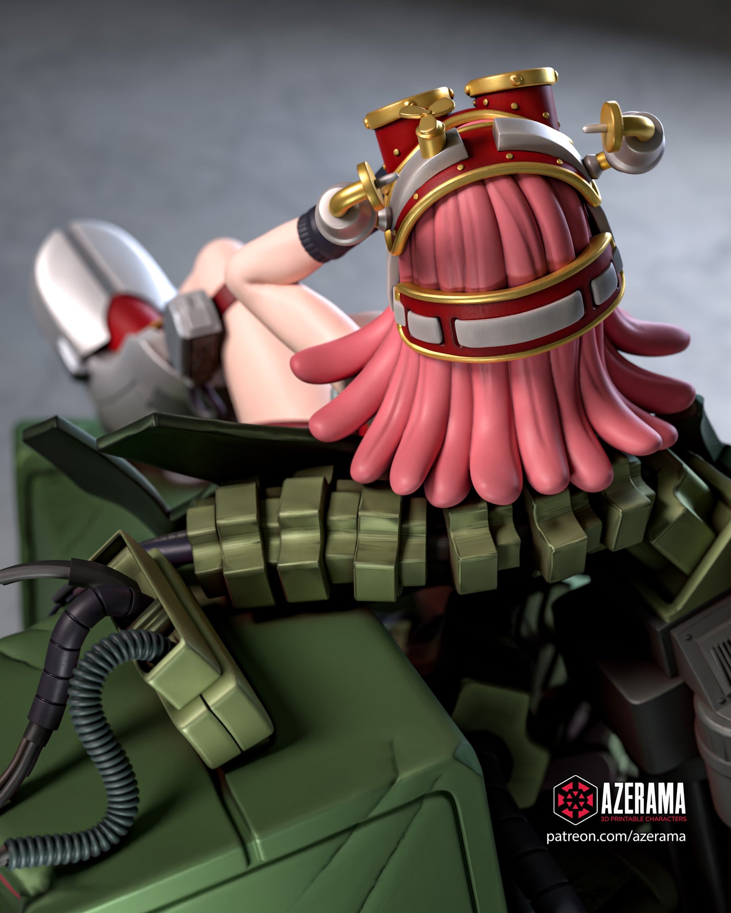 Mei Hatsume - Unassembled and Unpainted Garage Kit - Model Designed by Azerama