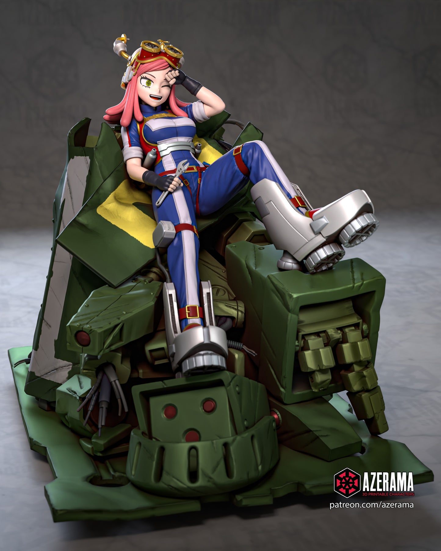 Mei Hatsume - Unassembled and Unpainted Garage Kit - Model Designed by Azerama