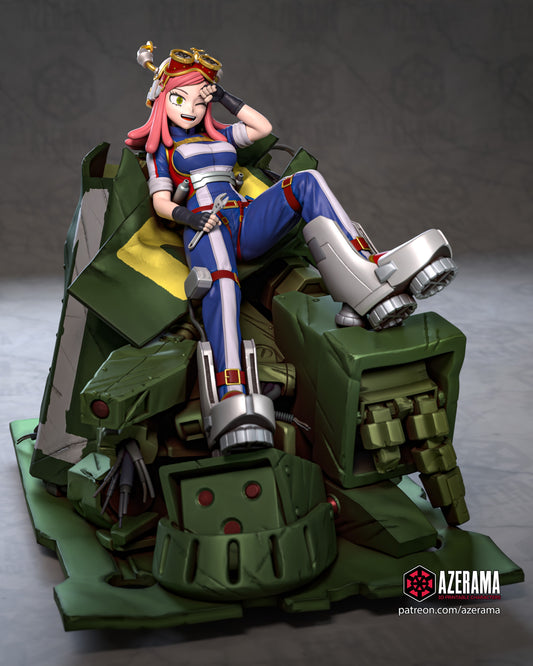 Mei Hatsume - Unassembled and Unpainted Garage Kit - Model Designed by Azerama
