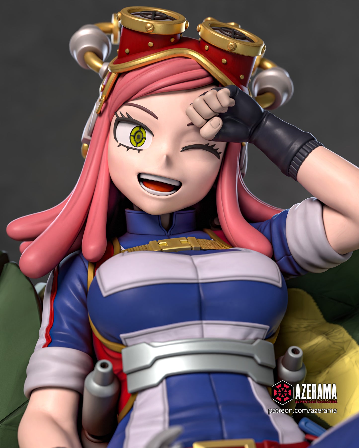 Mei Hatsume - Unassembled and Unpainted Garage Kit - Model Designed by Azerama