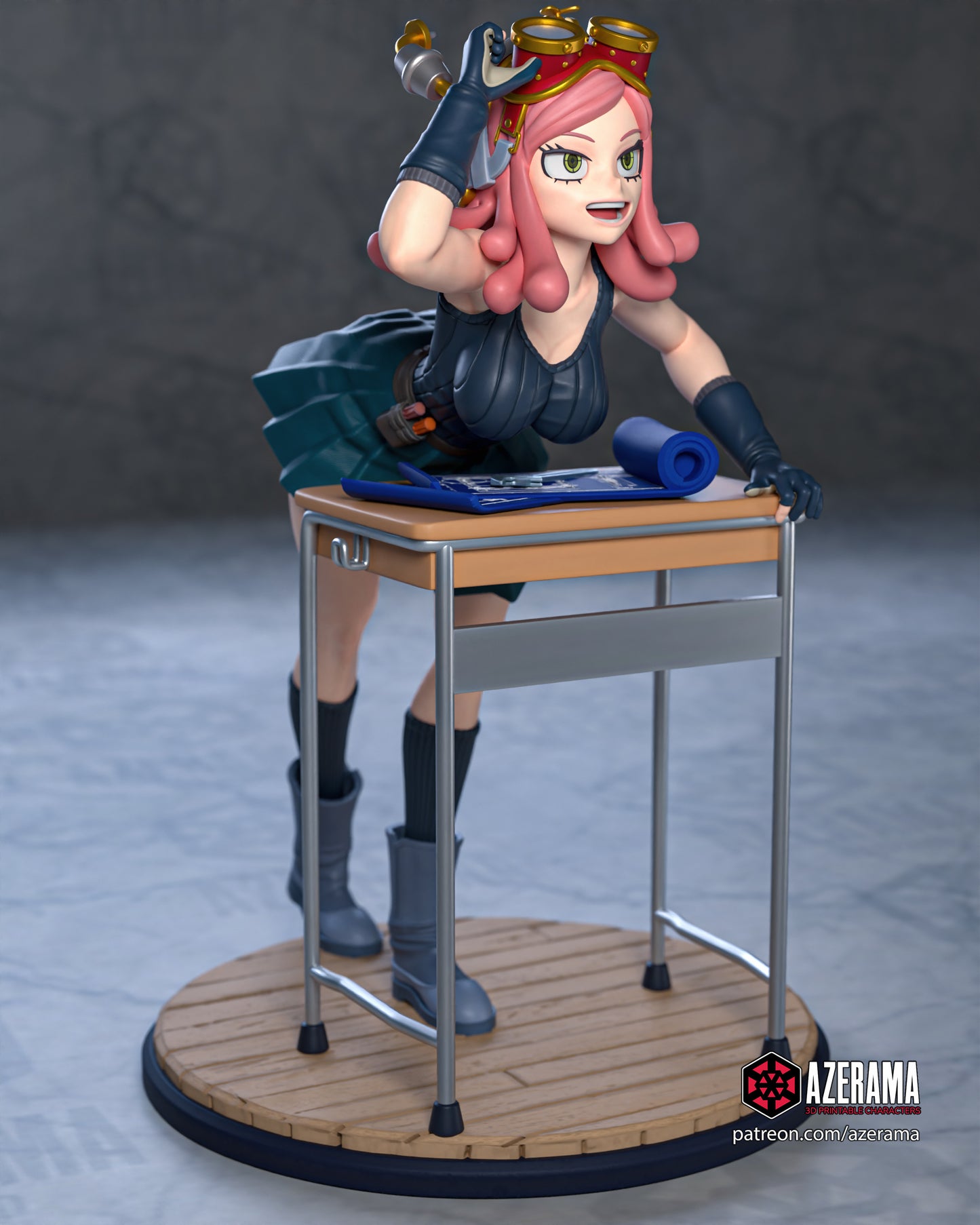 Mei - Unassembled and Unpainted Garage Kit - Model Designed by Azerama