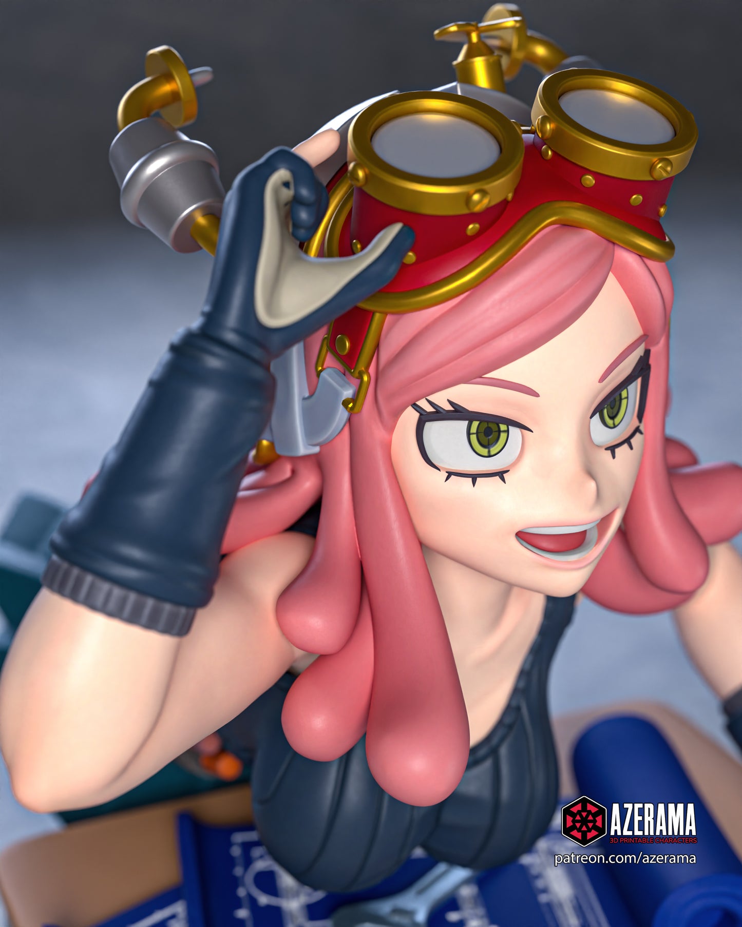 Mei - Unassembled and Unpainted Garage Kit - Model Designed by Azerama