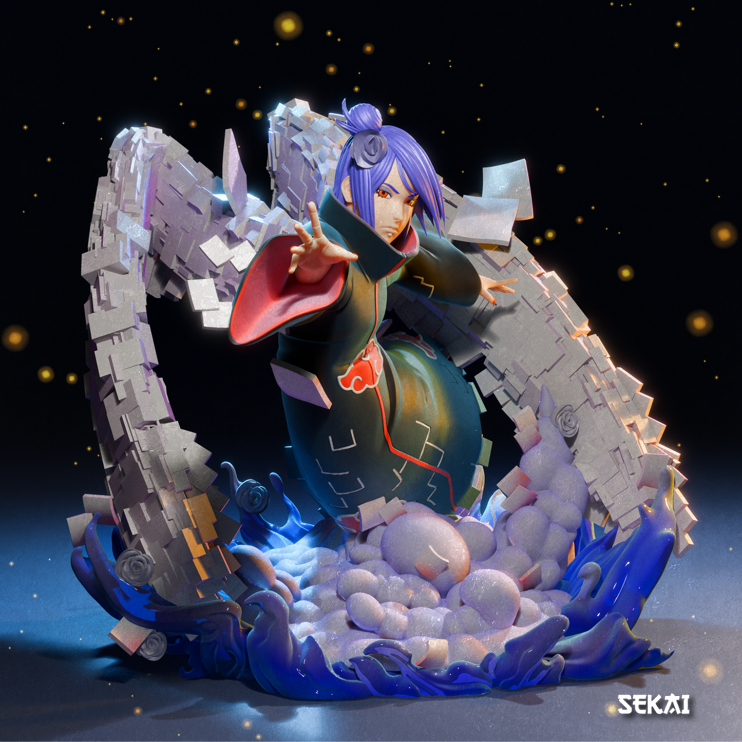 Konan - Unassembled and Unpainted Garage Kit - Model Designed by Sekai3D
