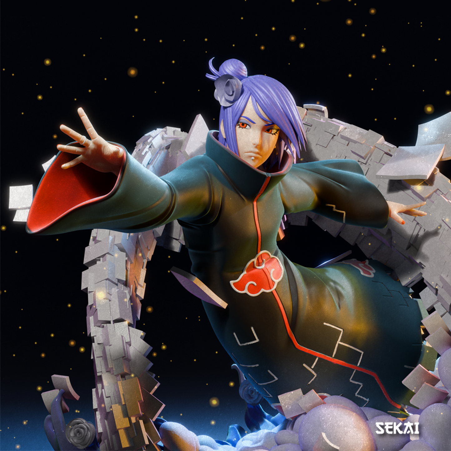 Konan - Unassembled and Unpainted Garage Kit - Model Designed by Sekai3D