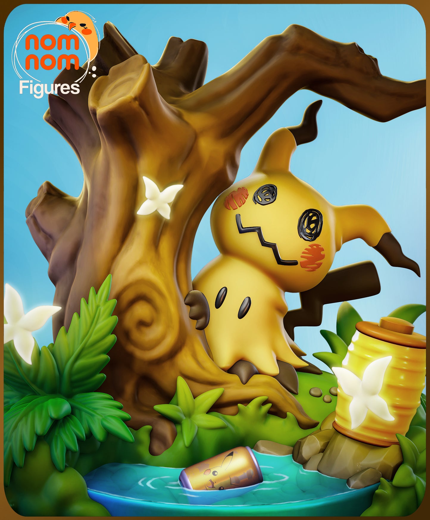 Chibi Mimikyu - Unassembled and Unpainted Garage Kit - Model Designed by NomNom Figures